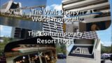 The Walt Disney world monorail and the contemporary resort hotel