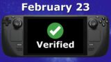 Verified Steam Deck Games February 23 2023