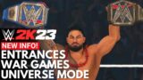 WWE 2K23: Universe Mode, Entrances, War Games – New Info and Footage Breakdown!