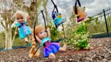 Zipline ! Elsa & Anna toddlers – Bluey and Bingo – fun adventure – Disney jr