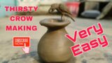how to make thirsty crow with clay / terracotta thirsty crow making