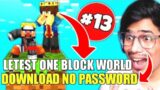 latest anshubhisht one block world download minecraft pocket edition gamerfleet one block world mcpe