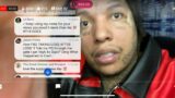 lil DURK comments on king YELLA YouTube live and tell me keep usin his name for views I need it
