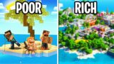 100 Players Simulate Survival Islands in Minecraft…