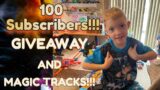 100 Subscribers With GIVEAWAY and Magic Tracks!