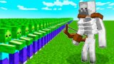 1000 Zombies vs Esqueleto Mutante – Minecraft Batallas de Mobs