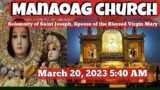 Our Lady Of Manaoag Live Mass Today – 5:40 AM March 20, 2023
