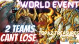 2 WORLD EVENT TEAMS | Gems of War Topaz Treasures Teams high and low level | World Event Guide