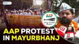 AAP protest in Mayurbhanj