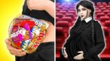 ADDAMS FAMILY SNEAKING SNACKS INTO THEATER | Extreme Parenting Hacks From Wednesday by TeenVee