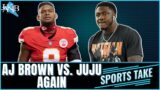 AJ Brown & JuJu Smith Schuster Twitter Beef Reaches New Heights | Sports Take Reacts