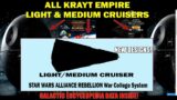 ALL LIGHT/MEDIUM CRUISERS from the Krayt Empire – Units Data included!