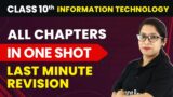 All Chapters in One Shot – Last Minute Revision | Class 10 Information Technology CBSE Board 2023