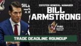 Arizona Coyotes GM Bill Armstrong explains the team’s moves at the NHL trade deadline