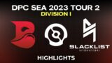BLACKLIST vs BLEED – KUKU vs ICEICEICE – DPC SEA TOUR 2: DIVISION I DOTA 2 HIGHLIGHTS 2023