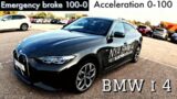 BMW i4 beats expected factory acceleration and sound inslation