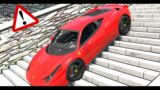 BeamNG Drive – DEATH STAIRS VS CARS #2