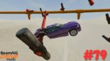 BeamNG Drive Experimental overcoming of the destroyed bridge and hammers of death #79