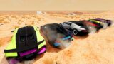 BeamNG drive   Leap Of Death Car Jumps & Falls Into a EPIC Sand Pit