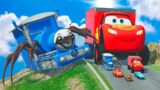 Big & Small Choo Choo Charles vs Thomas the Tank Engine vs Lightning Mcqueen vs DOWN OF DEATH