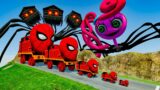 Big & Small Spider-Man the Train vs DOWN OF DEATH | BeamNG.Drive