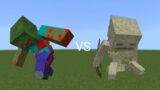 Blood Zombie Titan VS Sand Skeleton Titan (Rematch) – Minecraft PE Mobs Battle EP.92