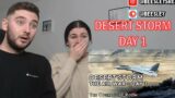 British Couple Reacts to Desert Storm – The Air War, Day 1 – Animated