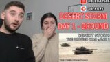 British Couple Reacts to Desert Storm – The Ground War, Day 1 – Crush the Saddam Line – Animated