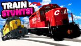 Can We SURVIVE Jumping & Crashing TRAINS in BeamNG Drive Mods?