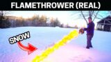 Can you use a FLAMETHROWER on Snow?
