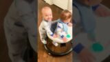 Cute Twin Babies Being Playful, Who's The Troublemaker?