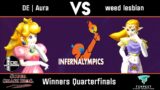 DE | Aura (Peach) VS weed lesbian (Zelda) – Winners Quarterfinals – Domino Effect: Infernalympics
