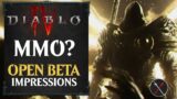 Diablo 4 Beta Gameplay Impressions – Diablo 4 is an MMO
