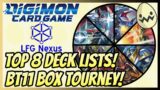 Digimon Card Game: BT11 Box Tourney! Top 8 Deck Lists!
