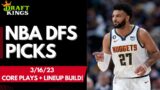 DraftKings NBA DFS Picks: 3/16/23 | Core Plays + Lineup Process!