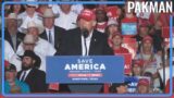 Dripping Wet Trump Visibly Disoriented at Horrifying Rally