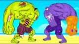 Evolution of HULK ZOMBIE Vs Evolution of SPIDER THANOS : Who Will Win?| SUPER HEROES MOVIE ANIMATION