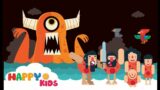 Finger Family Song for Kids Tribe Family fight vs  Monster