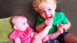 Funny Baby and Siblings Trouble Maker – Funny Baby Videos || Cool Peachy