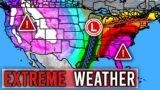 HUGE Pattern Flip! INTENSE Storms to Bring Severe Weather Outbreaks?! Cold & Very Snowy out West