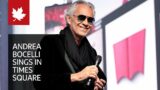 Hear Andrea Bocelli sing 'Amazing Grace' to fans in Times Square