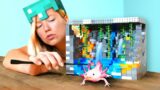 I Built LEGO Minecraft for a Real Axolotl