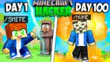 I Survived 100 Days as a HACKER in Minecraft