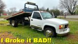 I got my Tow Truck Stuck and Blew the Transmission – RAM 3500 To the Rescue! *DON'T TRY THIS!!*