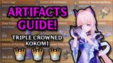 I tested the best stats for Kokomi! Artifacts Guide | Tripple Crowned Kokomi | Genshin Impact