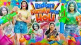 INDIAN FAMILY AND HOLI || Sibbu Giri
