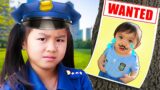 Jannie and Maddie Routine Work as a Police Officer