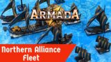 Kings of War Armada Painted Northern Alliance Fleet Focus