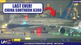LAST EVER China Southern A380 at LAX