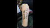 Letter Memento Mori  – Tattoo Time Lapse